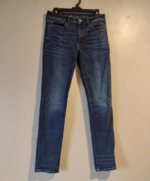 Denim - AMERICAN EAGLE 30x32 Next Level Flex Slim Mid Rise 9.5" Blue Jeans Women's